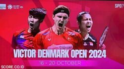 Jadwal babak 16 besar denmark open 2024