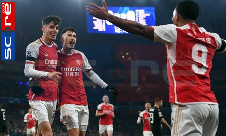 Jelang Turun Minum: Arsenal Menang 2-1 atas Liverpool