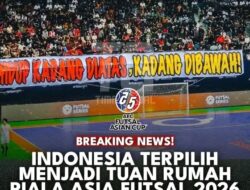 AFC Resmi Tunjuk Indonesia Sebagai Tuan Rumah Piala Asia Futsal Tahun 2026