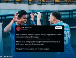 Akun Offisial Bali United Sentil Persib Terkait Penundaan Laga Bawa Nama Pep Guardiola