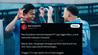 Akun Offisial Bali United Sentil Persib Terkait Penundaan