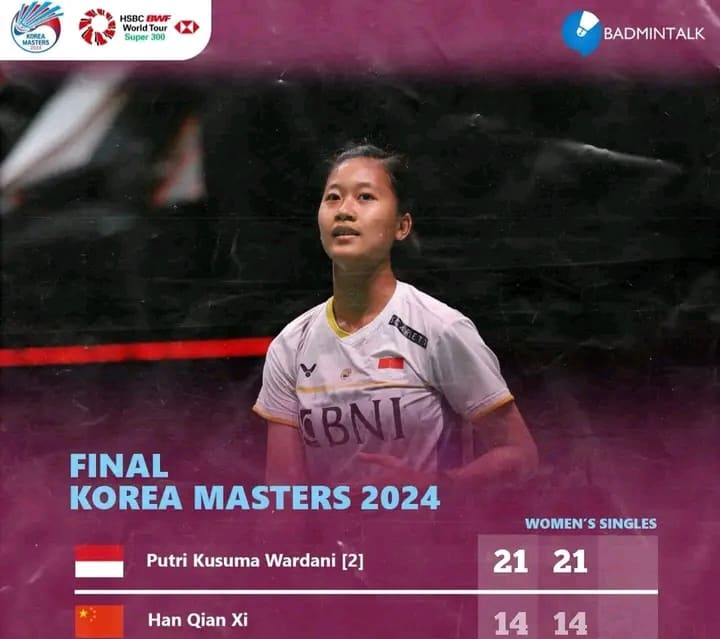 Daftar Juara Korea Master 2024