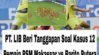 PT. LIB Beri Tanggapan Soal Kasus 12 Pemain PSM Makassar