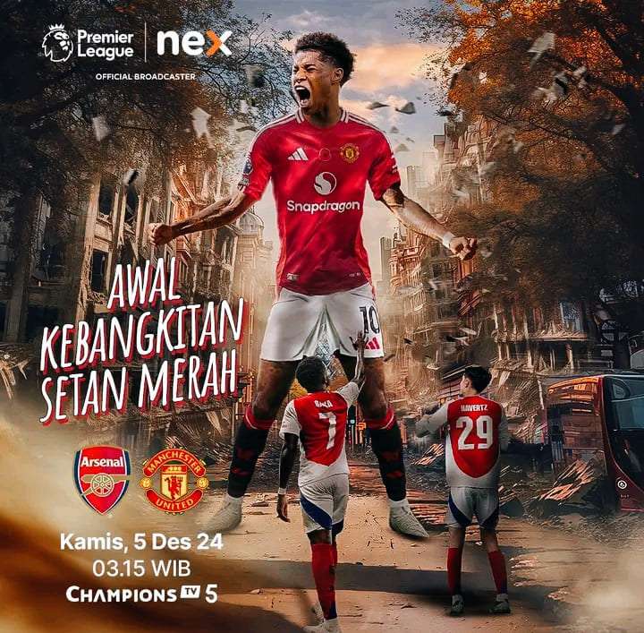 Prediksi Skor Arsenal vs Manchester United Pekan ke-14 dan Analisa Versi SCORE.CO.ID