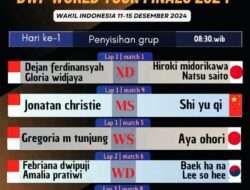 Jadwal BWF World Tour Final 2024, Lengkap dengan Drawing