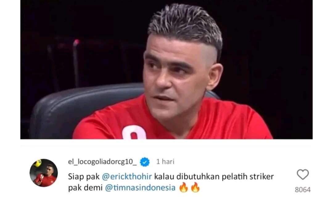 Christian Gonzales Jadi Pelatih Striker Timnas