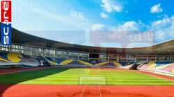 Rumput Stadion Manahan Jelang Pertandingan