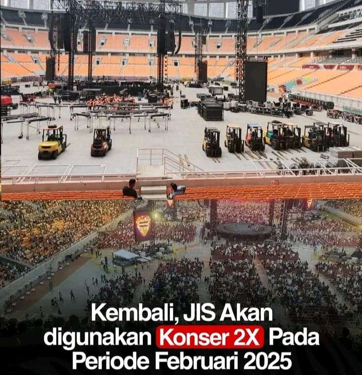 JIS Dipakai Konser Lagi Jelang Persija vs Persib Bandung