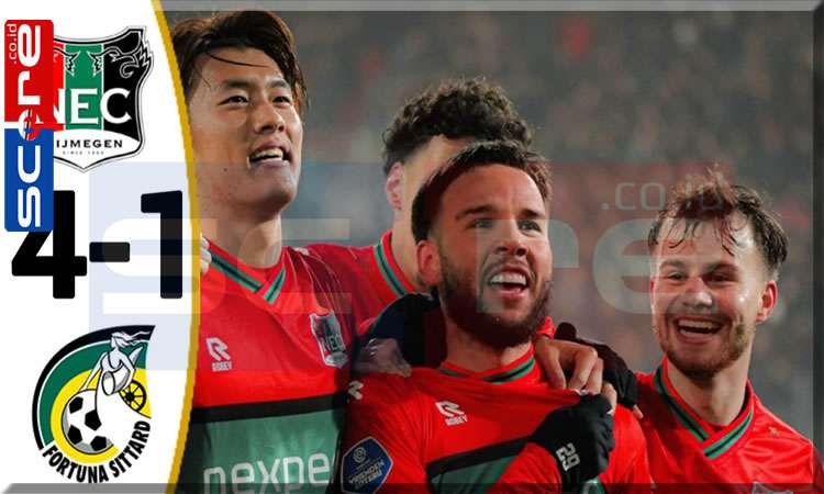 NEC Nijmegen Menang 4-1 di Eredivisie