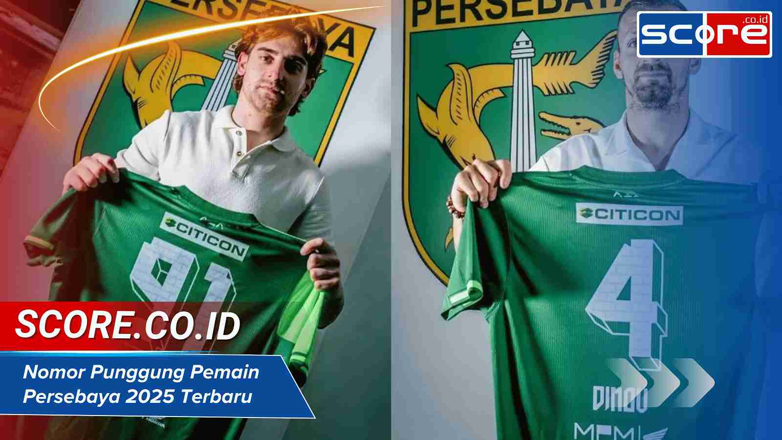 Nomor Punggung Pemain Persebaya 2025 Terbaru dan Terlengkap