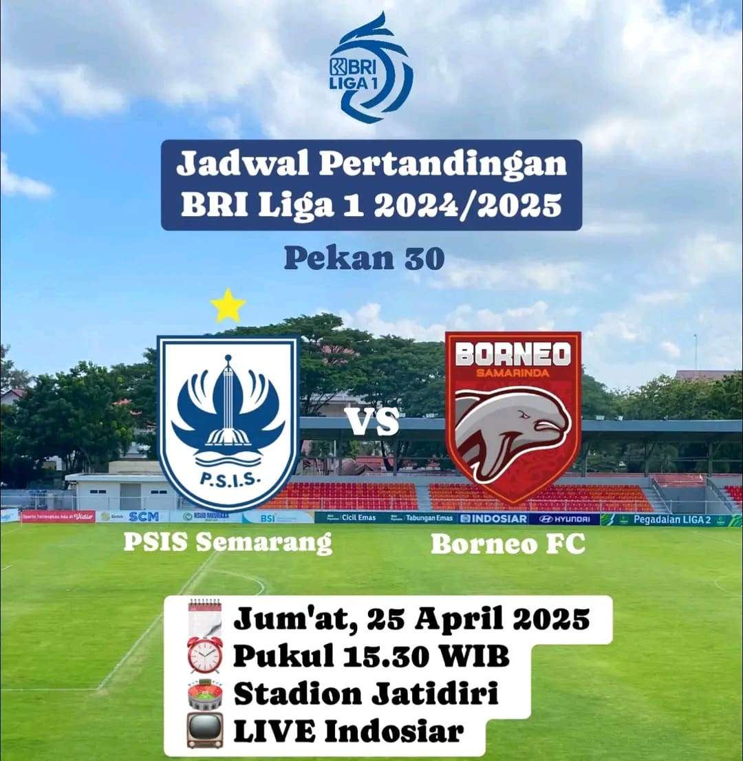 Prediksi Skor PSIS Semarang vs Borneo FC Pekan 30