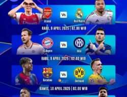 Prediksi Perempat Final UCL Leg 1 2025: Benarkah Barcelona Punya Peluang Treble Winner?