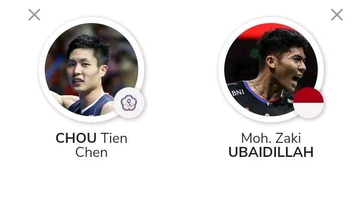H2H Ubed vs Chou Tien Chen Taipei Open 2025