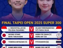 Jadwal Final Taipei Open 2025: Indonesia Cetak Sejarah Pertama Kali Disektor Ini