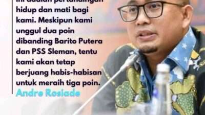 Andre Rosiade Beri Bonus Besar Jika Mampu Pecundangi Arema dan Terhindar dari Zona Degradasi