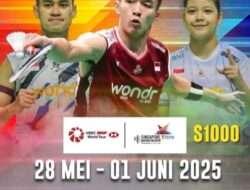 Jadwal Singapore Open 2025: Indonesia Zonk Gelar Lagi atau Ulangi Masa Emas 2022