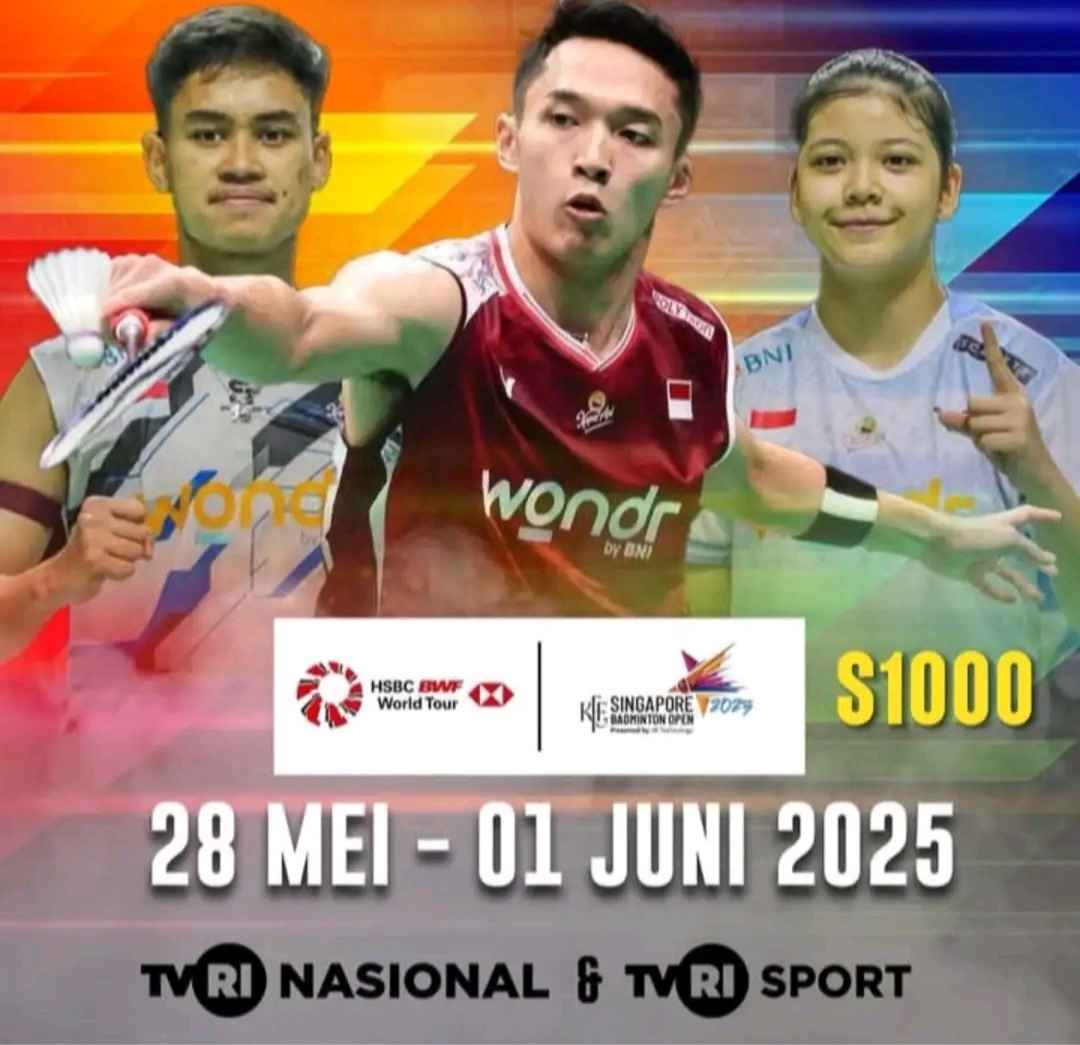 Jadwal Singapore Open 2025