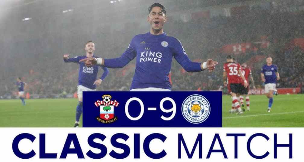leicester city vs southampton 9-0 Fakta Menarik Laga Kisah kemenangan Leicester City 9-0 atas Southampton.