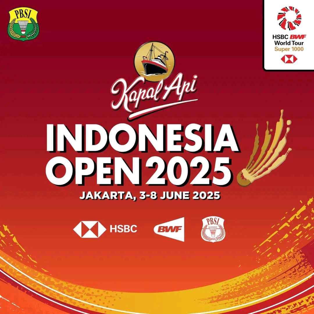 Jadwal Indonesia Open 2025 dan Drawing Lengkap