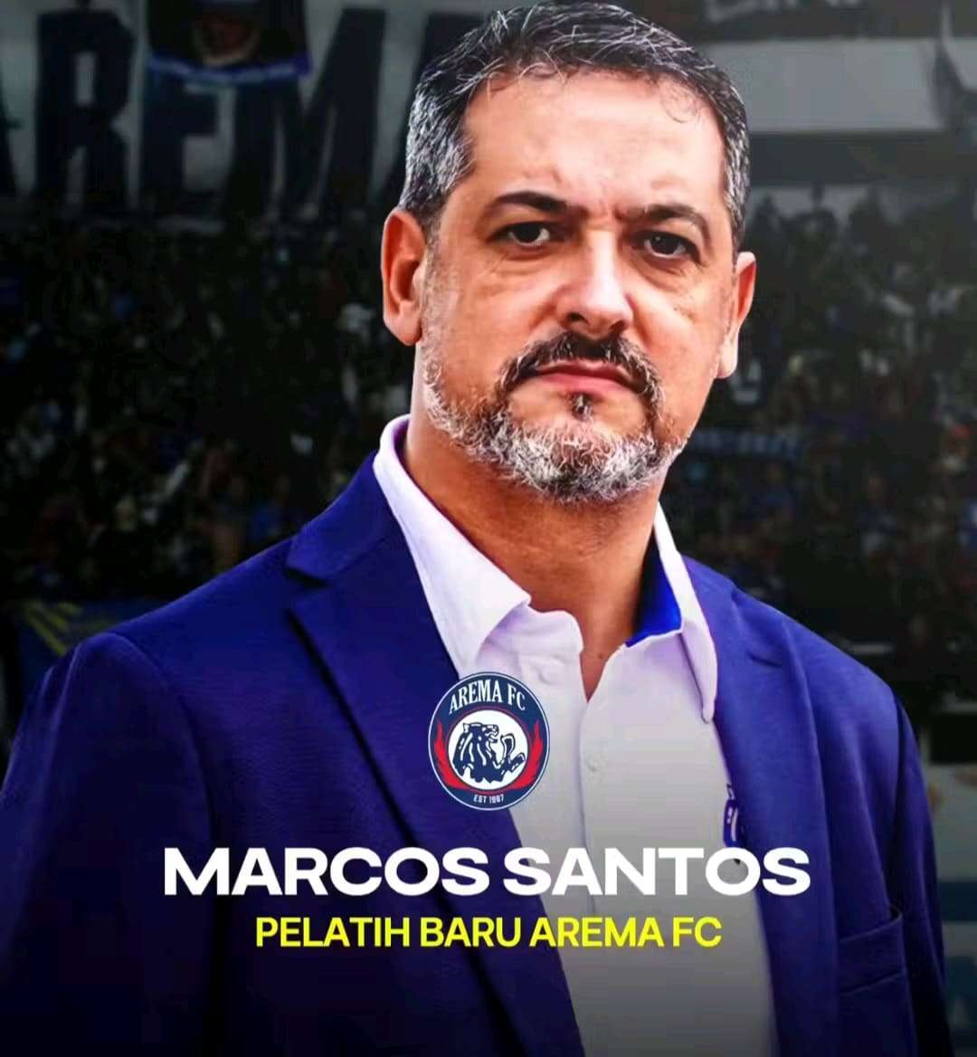 Alasan Arema FC Tunjuk Marcos Santos Jadi Pelatih Baru