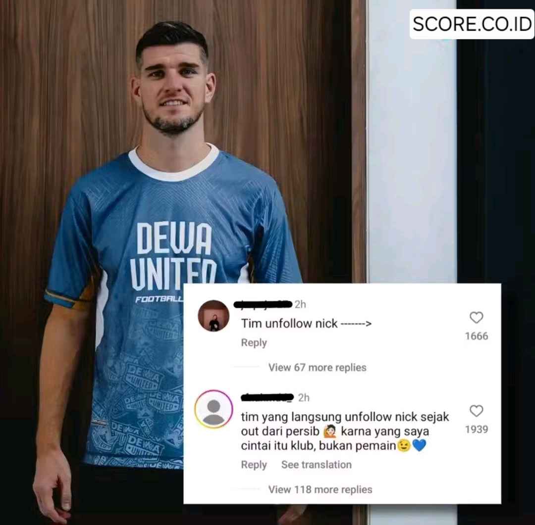 Nick Kuipers Kehilangan Pengikut Instagram Setelah Membela Dewa United