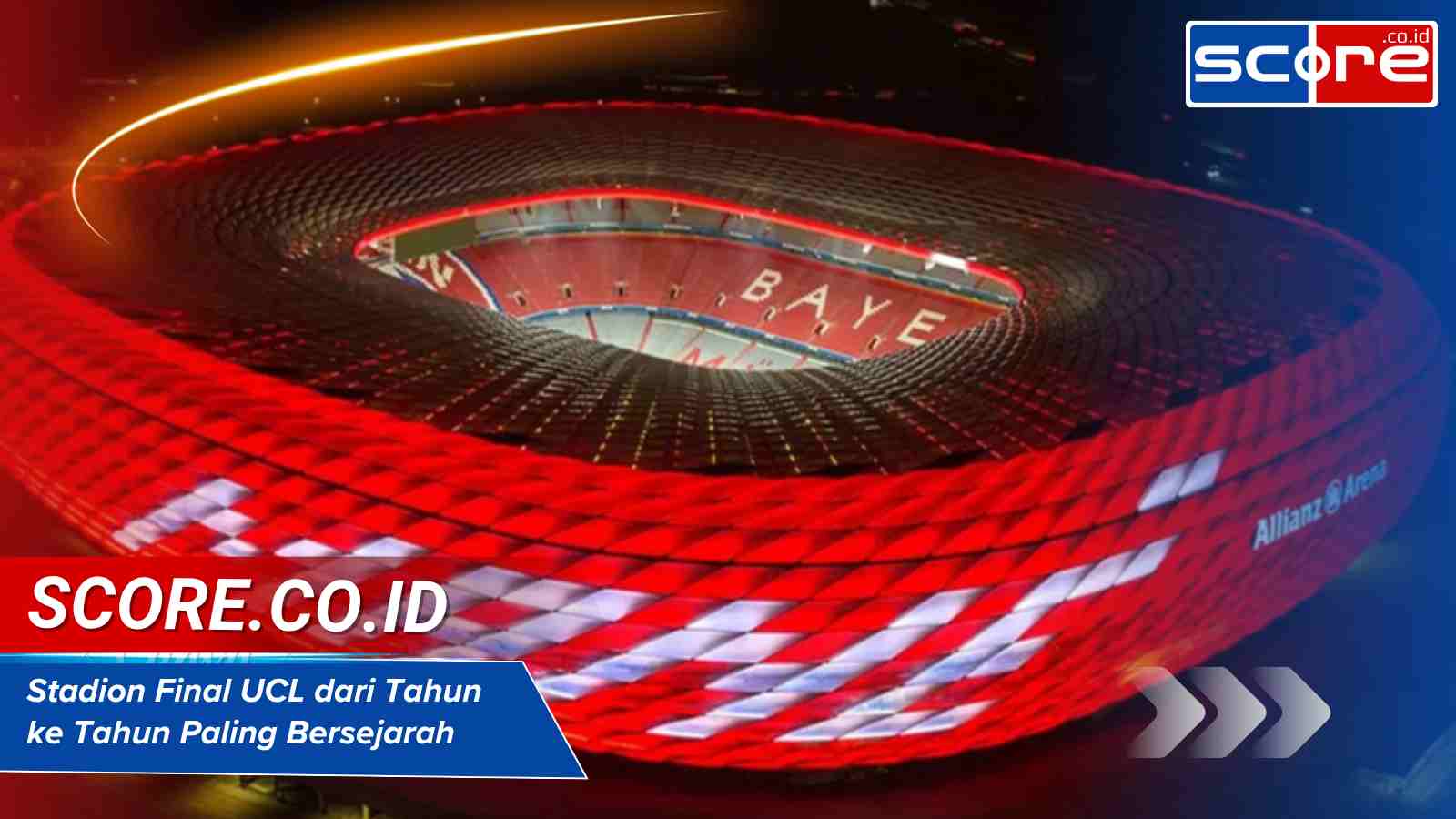 Stadion Final UCL Dari Tahun Ke Tahun