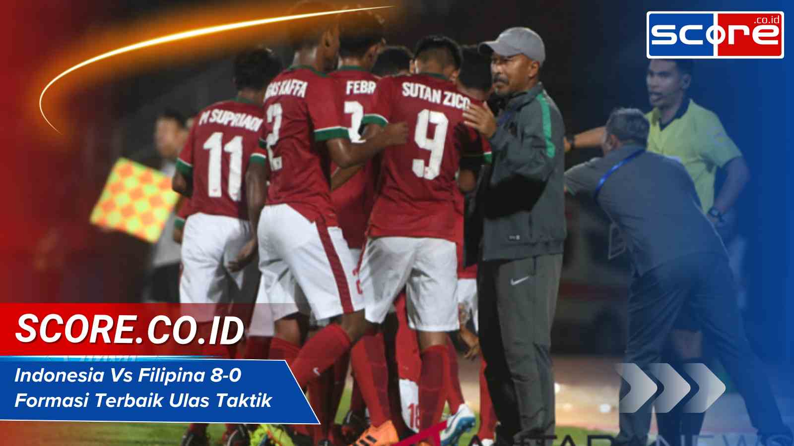 Indonesia Vs Filipina 8-0 Formasi