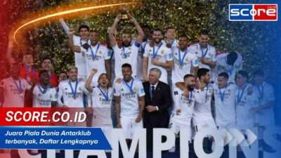 Juara Piala Dunia Antarklub terbanyak, Daftar Lengkapnya