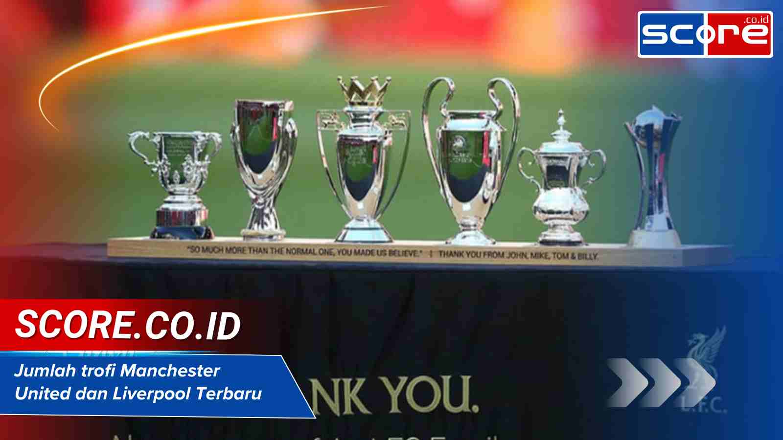 jumlah trofi manchester united dan liverpool