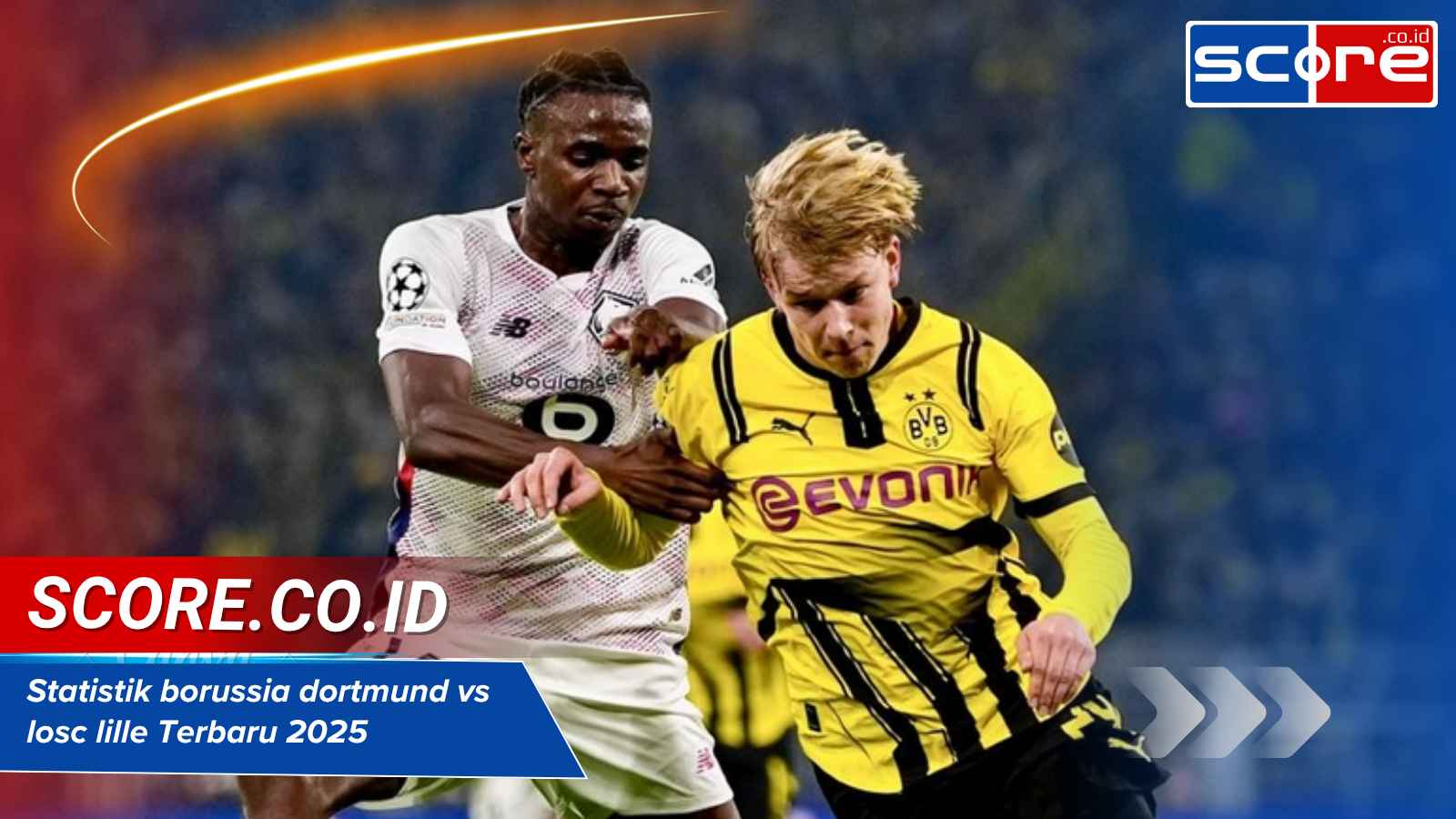 statistik borussia dortmund vs losc lille