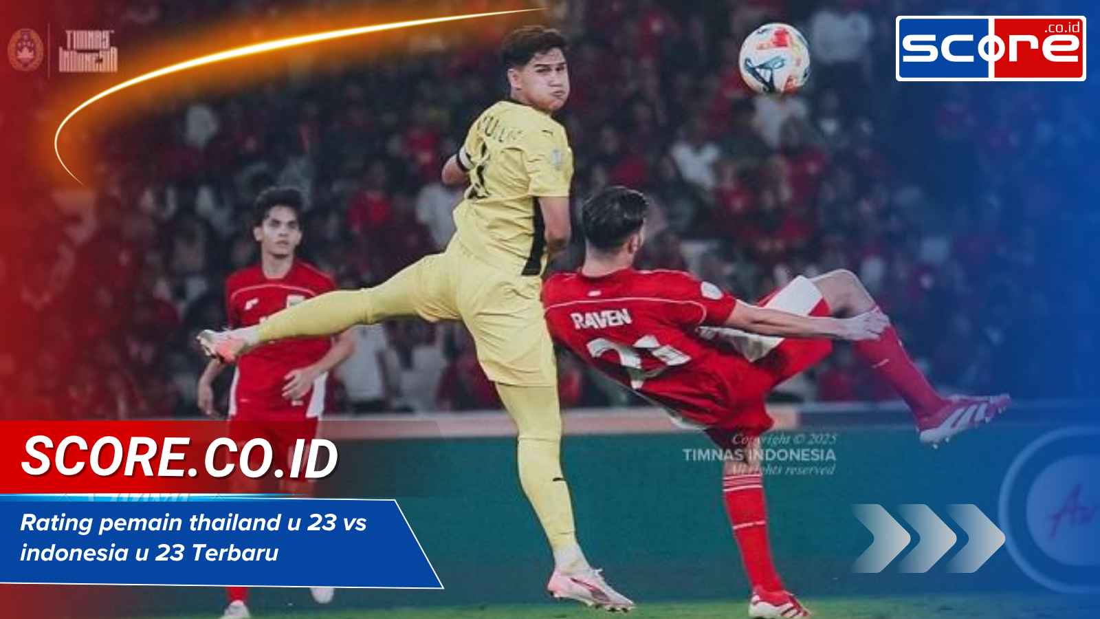 rating pemain thailand u 23 vs indonesia u 23