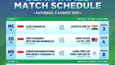 Jadwal Semifinal Macau Open 2025