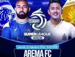 Pemain Bintang Arema vs Bhayangkara Akan Berduel Sore Ini