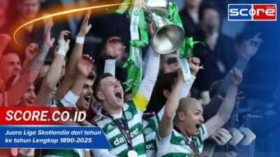 Juara Liga Skotlandia dari tahun ke tahun Lengkap 1890-2025