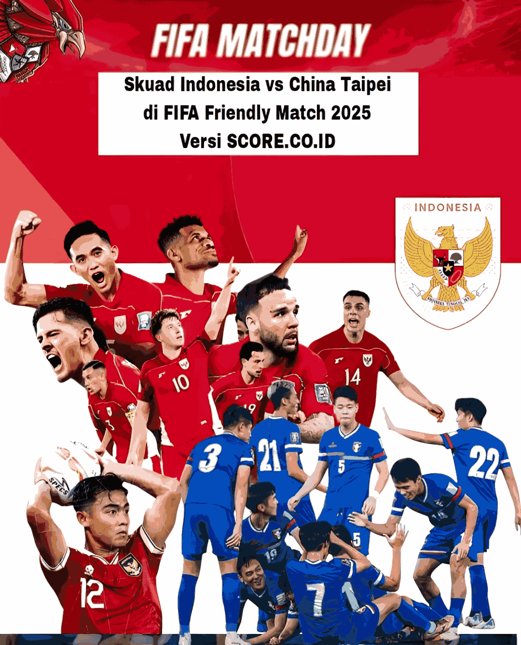Skuad Indonesia vs China Taipei