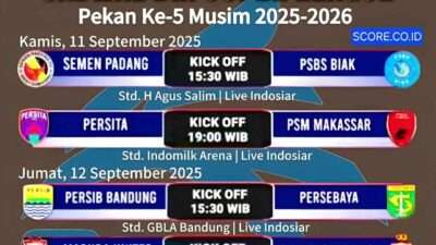 Ditunda Karena Demo, Berikut Jadwal Super League Pekan 5 yang Diubah