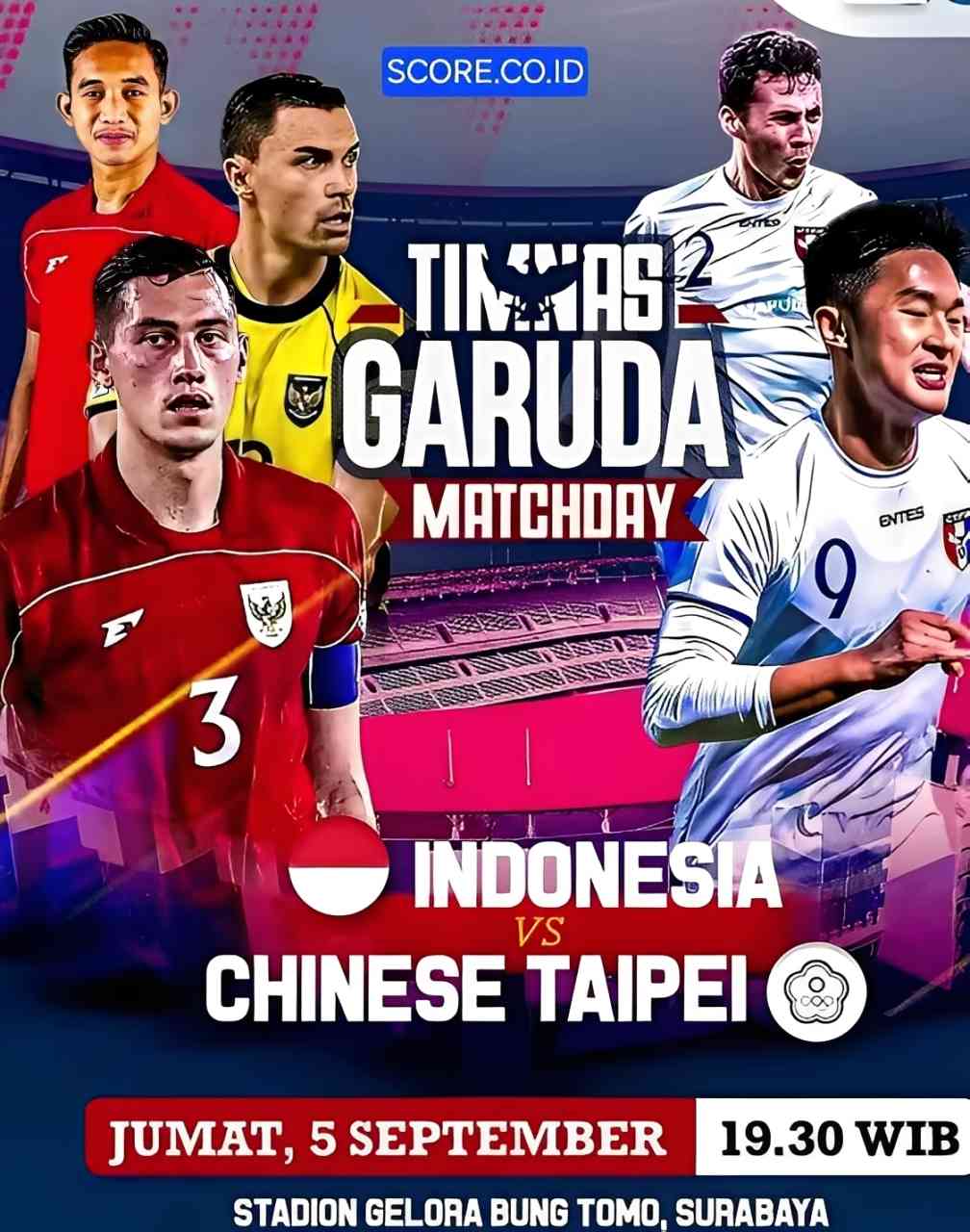 Prediksi Skor Indonesia vs Taipei