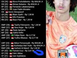 Dulu PHP Persib, Sekarang Nasib Patrick Cruz Apes Main di Kasta Kedua