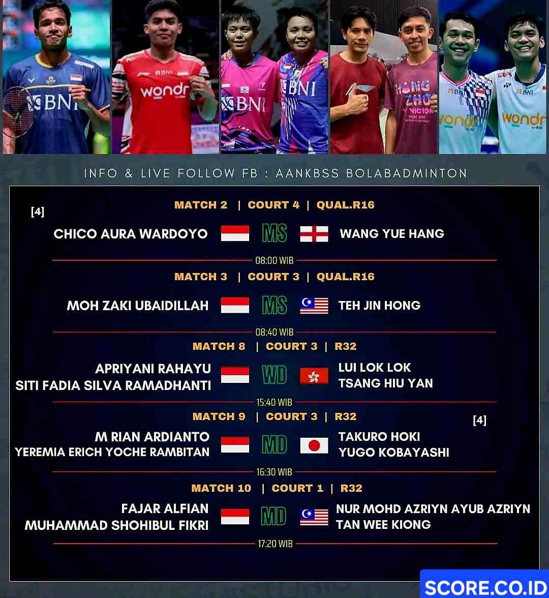 Jadwal Korea Open 2025, Link Streaming & Hadiahnya