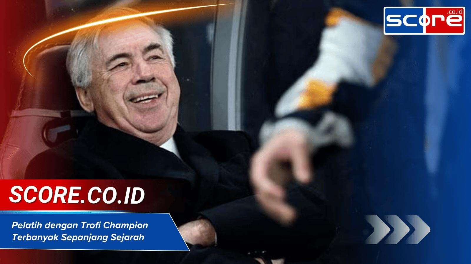 pelatih dengan trofi champion