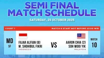 Jadwal Semifinal Prancis Open 2025: Hari Ini Jam 3 Sore