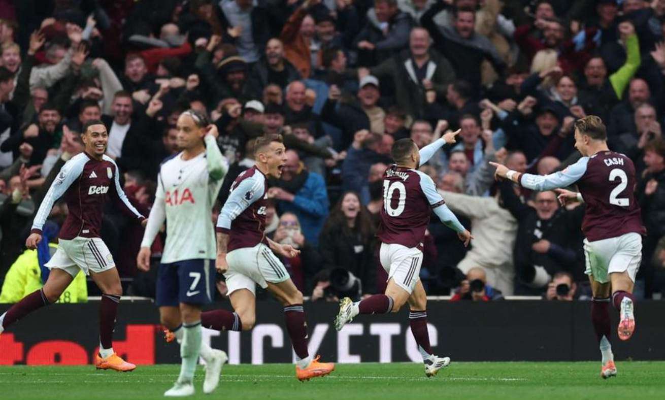 Siapa saja yang cetak gol di laga Spurs vs Villa