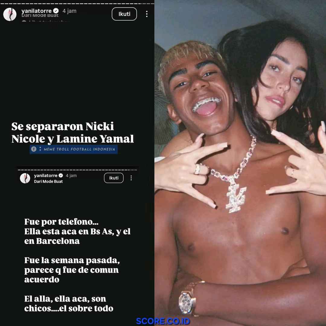 RESMI | Lamine Yamal putus dengan Nicki Nicole