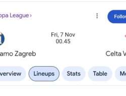 Prediksi Skor Celta Vigo vs Dinamo Zagreb Pekan ke-4 Eropa League, 7/11/2025