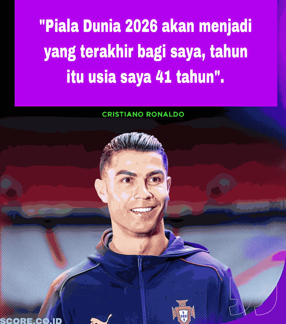 Cristiano Ronaldo Sadar Diri, Ingin Pensiun Setelah Piala Dunia 2026