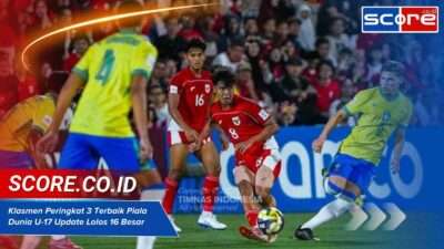 Klasmen Peringkat 3 Terbaik Piala Dunia U-17 Update Lolos 16 Besar