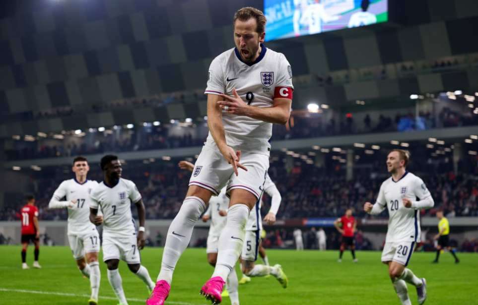 Harry Kane melampaui rekor gol internasional Pele saat Inggris mengalahkan AlbaniaKredit