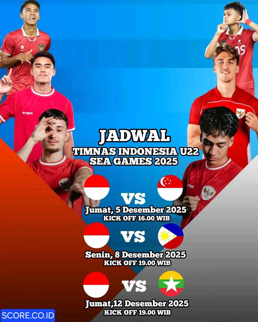 Prediksi Skor Indonesia vs Filipina di SEA Games 2025