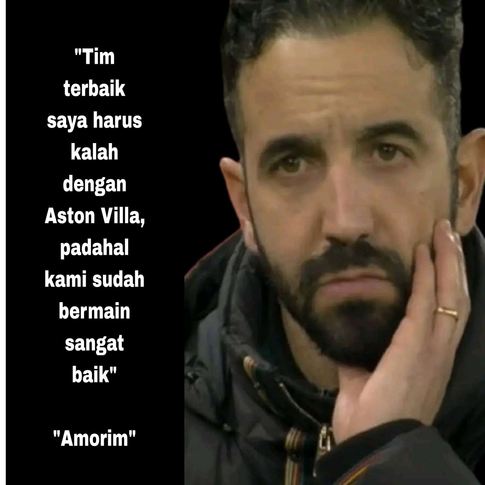 MU Kalah Lawan Aston Villa: Ruben Amorim Gak Mau Disalahkan