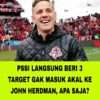 John Herdman Coaching Style: Taktik yang Digunakan Akankah Sesuai Target PSSI Ini?